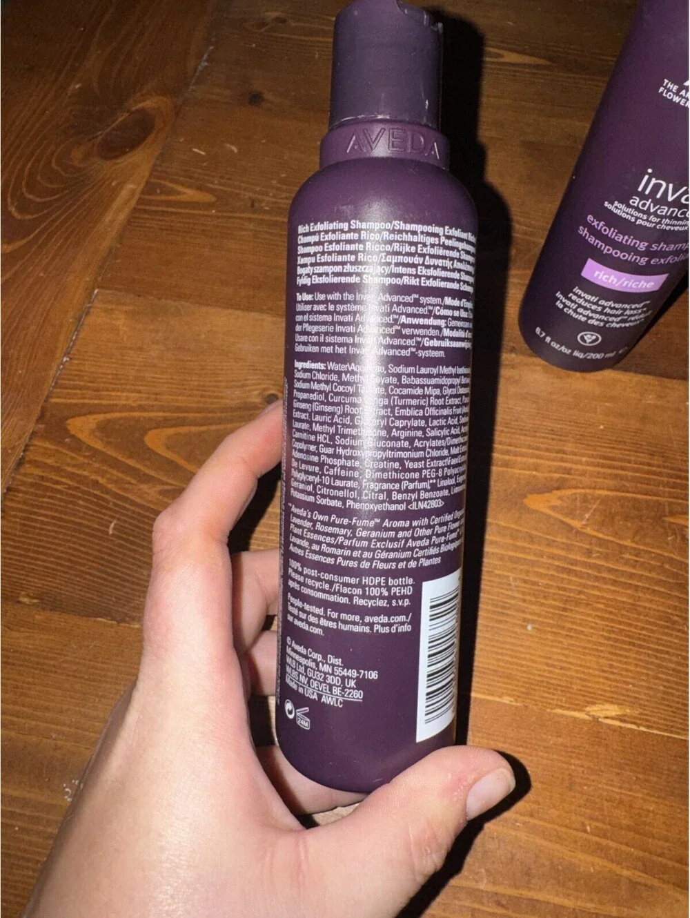2 Pack Aveda Invati Advanced Exfoliating Rich Shampoo 6.7 oz Reduces Hair Loss